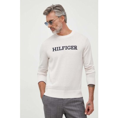 Tommy Hilfiger bavlnený sveter béžová
