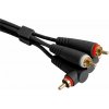 UDG Ultimate Audio Cable Set RCA Straight - RCA Angled Black 3m