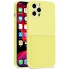 AppleKing ochranný kryt s kapsou na karty pre iPhone 12 Pro - žltý - možnosť vrátiť tovar ZADARMO do 30tich dní
