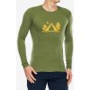 Funkčné tričko Sensor Merino DF Tee LS Camp - safari green