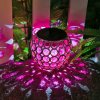 Farebná solárna lampa - ružová