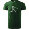 Hráč basebalu ikony - Tričko extra veľké (5-8XL) - 5XL ( Fľaškovozelená )