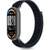 Tech-Protect Nylon Stripe remienok na Xiaomi Smart Band 8 / 9 / 10, black/orange