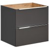 Comad Capri Cosmos skrinka 80x46x57 cm závesná kúpeľňová skrinka pod umývadlo čierna CAPRI COSMOS 821 FSC