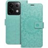 Puzdro Mezzo Book Xiaomi Redmi Note 13 Pro 5G, vzor mandala - zelené