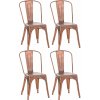 Sada 4 stoličiek Benedikt, medená