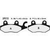 NISSI BRAKE PADS 2P-272NS SINTER METAL