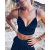 BeChick Černá podprsenka Velvet Body BeChick ❤