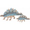 Woodcraft Drevené 3D puzzle Stegosaurus 2 v 1