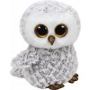 TY Beanie Boos - plyšová hračka - biela sova, 24 cm