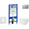 Geberit Duofix Set predstenovej inštalácie, klozetu Oudee Vortex a dosky softclose, tlačidlo Sigma01, lakovaný matný chróm SANI11CA1155