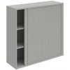 Hobis Policová skriňa Strong P, 120x115,2x40 cm, sivá/sivá