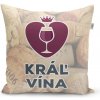 Sablio Vankúš Kráľ vína: 40x40 cm