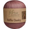 Fibra Natura Raffia Chunky 114-07 tmavá starorůžová