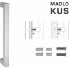 MPkovania FT - MADLO kód K02K 25x25 mm SP ks, 925 mm, 900 mm, NEM - nerez matná (F60)