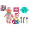 Teddies bábika miminko s lahví a bryndáčkem 36 cm