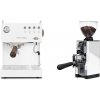 Ascaso Steel UNO PID, White&Wood + Eureka Mignon Libra 65 All Purpose, CR white