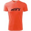 Evolution fitness - Pánske tričko Fantasy športové - 3XL ( Neónová oranžová )