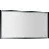 Sapho Sapho, SORT LED podsvietené zrkadlo 1200x700mmm, čierna mat, ST120