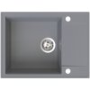Sink Quality Sink55, kuchynský granitový drez 620x460x215 mm, šedá, SKQ-SINK.D.1KKO