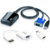 Aten CV211CP-AT Laptop USB KVM Console Crash Cart Adapter IT Kit