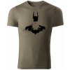 T-ričko Batman pánske tričko Farba trička: Army, Farba potlače: Čierna, Veľkosť: XL