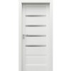 PORTA Doors SET Rámové dvere VERTE HOME H.4 so sklom, fólia Biela + zárubeň PD-VER-H4_BIELA