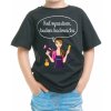 Fajntričko Kids Detské tričko - Keď vyrastiem, budem kaderníčka, Farba čierna, Strih/ Variant UNISEX
