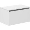 Detský úložný box biely 40x40x69 cm