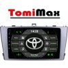TomiMax Toyota Avensis Android 14 autorádio s WIFI, GPS, USB, BT HW výbava: 8 Core 8GB+128GB HIGH