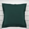 Biante Dekoračná obliečka na vankúš s lemom Rongo RG-099 Tmavá fľaškovo zelená 40 x 40 cm