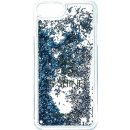 Puzdro a kryt na mobilný telefón Púzdro Guess Liquid Glitter Hard iPhone 6/6S/7 Shine modré