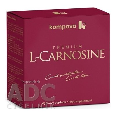 kompava Premium L-Carnosine + Darček cps 60 ks + ACIDO FIT tbl eff 10 ks grátis, 1x1 set, 8586011214152