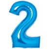 Amscan Fóliový balón číslo modrý 2 66 cm