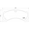 Sada brzdových platničiek kotúčovej brzdy BREMBO P 65 026