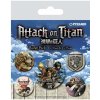 Pyramid International Sada odznakov Attack on Titan S3