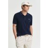 SVETER GANT MICRO TEXTURED COTTON SS POLO EVENING BLUE