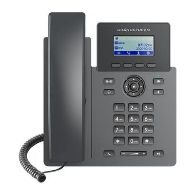 Grandstream GRP2601P [VoIP telefon - 2.21 132 x 48 grafický, 2x SIP účet, 2x RJ45 10/100 Mbps, PoE]