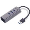 i-tec USB 3.0 Metal HUB 3 Port + Gigabit Ethernet Adapter U3METALG3HUB