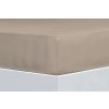 Prestieradlo na posteľ z organickej bavlny Jersey Taupe 90-100x200 cm - Florella