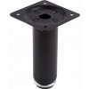 Strong Nábytková nôžka guľatá s rektifikáciou 30 x 100 / čierna
