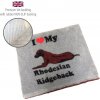 DRYBED Premium Vet Bed I Love My Rhodesian Ridgeback