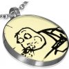 Šperky eshop - Prívesok MEME FACE z ocele - CEREAL SPITTING GUY AA26.27
