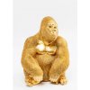Figurine Gorilla dekorácia zlatá