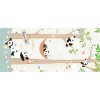KIK KX4503 Vzdelávacia penová obojstranná podložka PANDA PARK, 180 × 200 cm 5903039769427