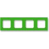 ABB, s.r.o. Levit - 3901H-A05040 67 - Rámček štvornásobný - zelená/dymová čierna