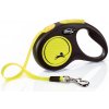 Flexi New Neon páska S 5 m max. 15 kg žlté