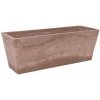 TIN TOURS Truhlík sivohnedý kompozit 45 x 16 x 16 cm