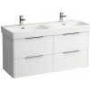 Kúpeľňová skrinka pod umývadlo Laufen Base 116x53x44 cm biela mat H4024941102601