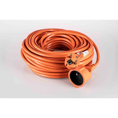 Predlžovací kábel spojka 1-zásuvka 40m PVC 3x1,5 IP20 oranžový PS11 SOLIGHT